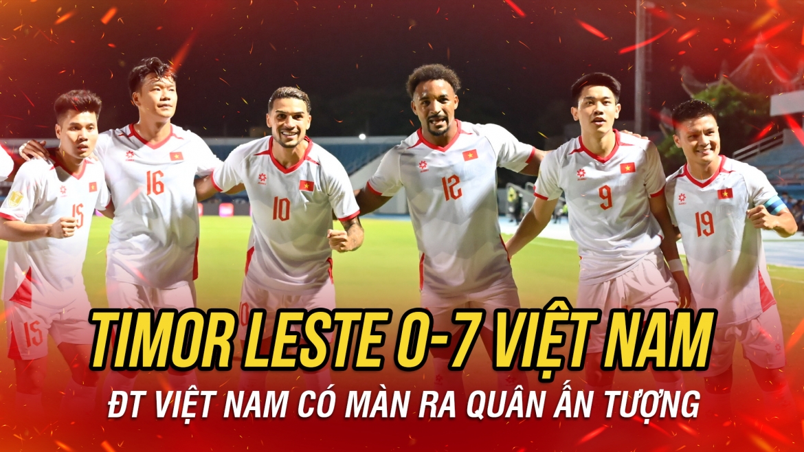 Đình Bắc lập hat-trick, Việt Nam hủy diệt Timor-Leste 7-0 mở màn ASEAN Cup 2026