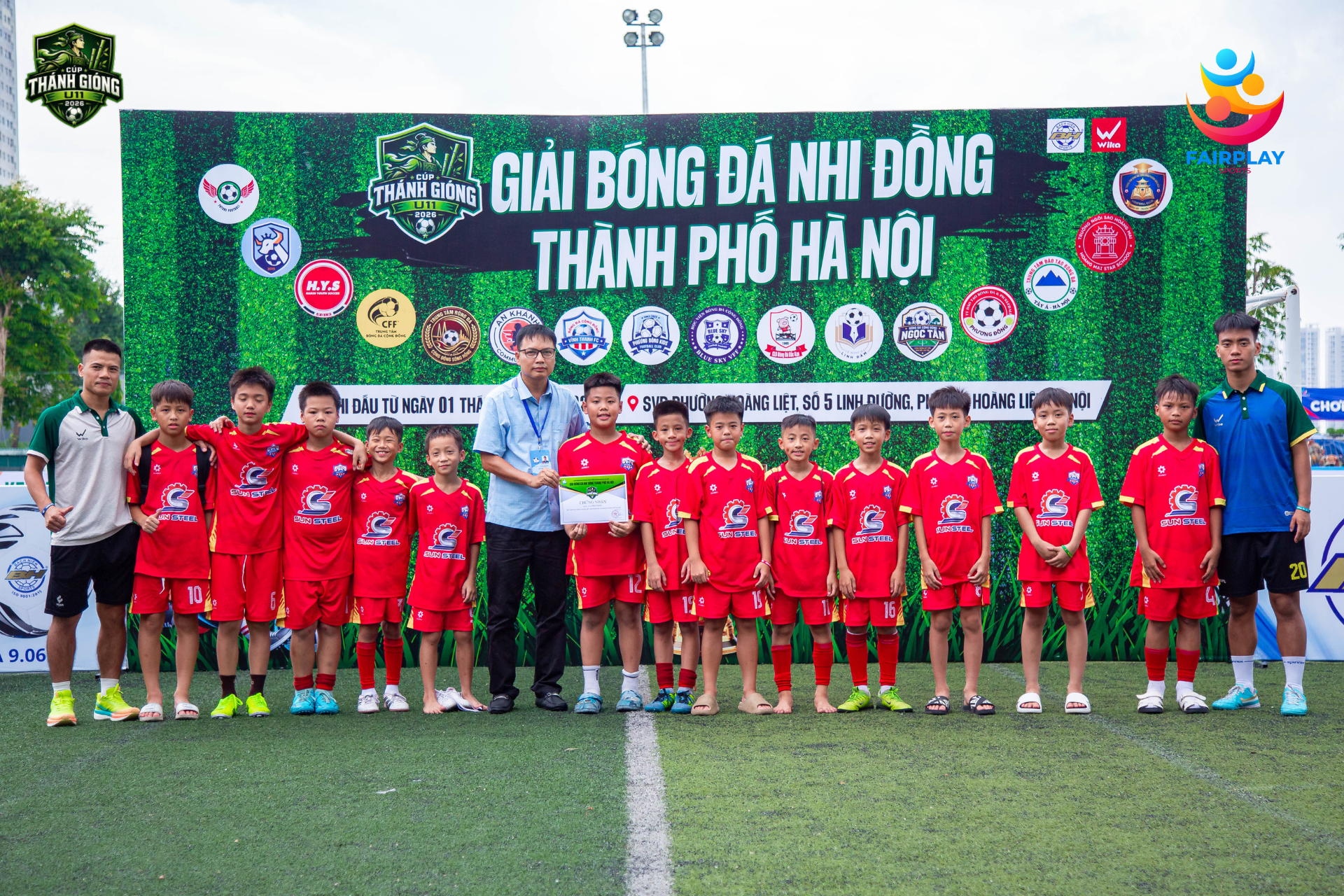 CÚP THÁNH GIÓNG U11 2026 – GIẢI BÓNG ĐÁ NHI ĐỒNG THÀNH PHỐ HÀ NỘI