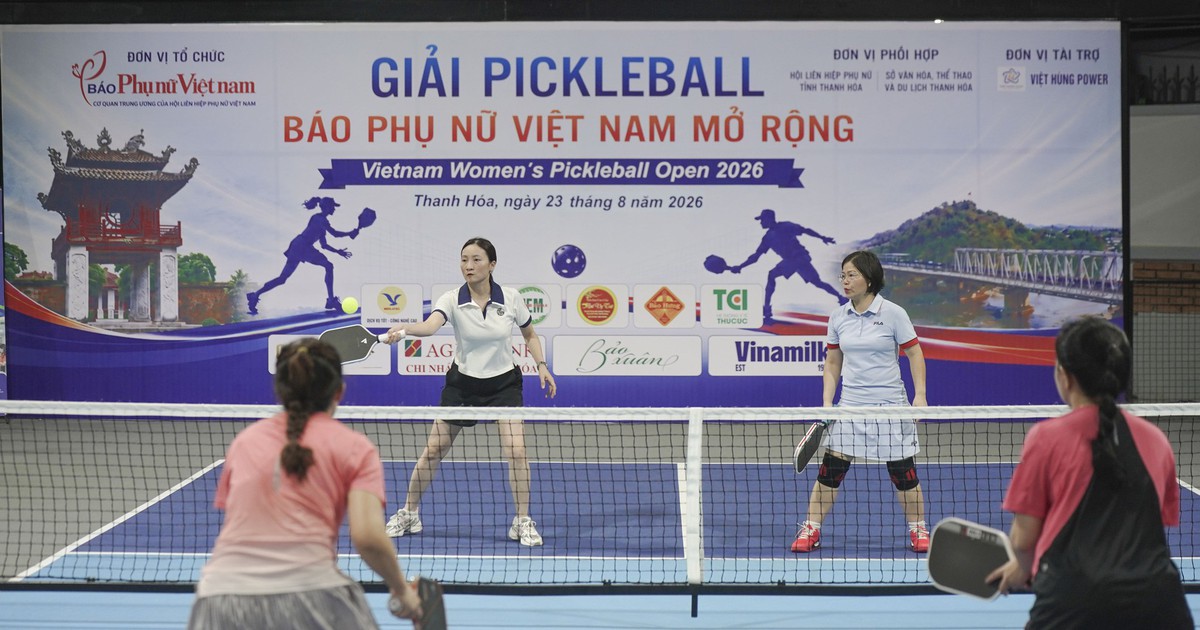 Giải Pickleball Báo Phụ nữ Việt Nam mở rộng 2026 chính thức khai mạc tại Thanh Hóa