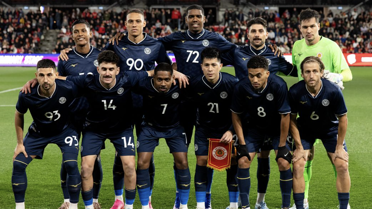 Cầu thủ Công An Hà Nội ăn mừng chiến thắng trước Adelaide United, giành vé dự vòng bảng AFC Champions League Elite 2026-2027